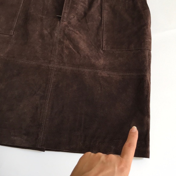 Violeta by Mango Genuine suede skirt - Picture 8 of 8